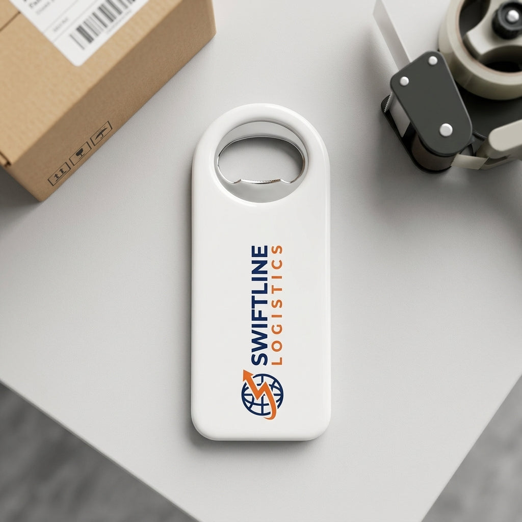 Rectangle Custom Bottle Opener Fridge Magnet